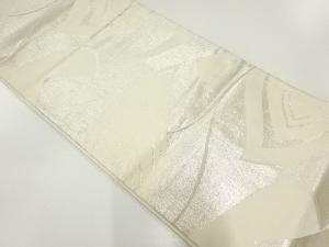 アンティーク　葉模様織出し袋帯（材料）